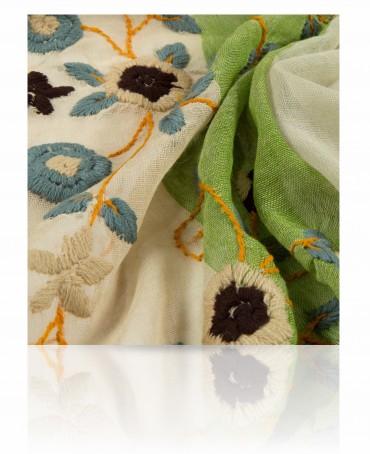 Палантин Женский ZW.EMB/TAUPE2